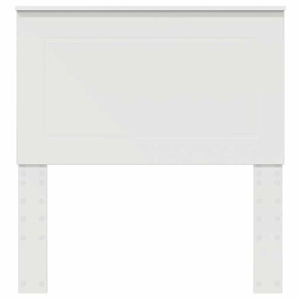 vidaXL Hovedg&aelig;rde med hovedg&aelig;rde Hvid 75 cm Konstrueret tr&aelig;