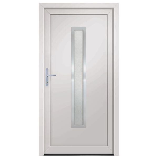 vidaXL hovedd&oslash;r 98x190 cm PVC hvid
