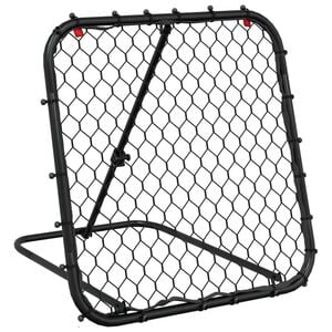 vidaXL rebounder 84x73x60-80 cm justerbart st&aring;l sort