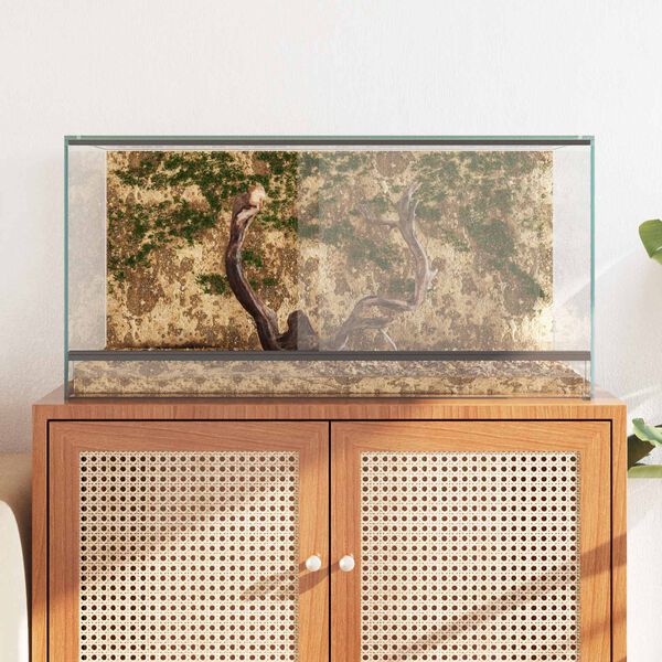 vidaXL Terrarium med opbevaring Transparent 80 x 40 x 40 cm Glas