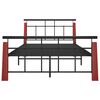 vidaXL sengestel 120x200 cm massivt egetræ og metal