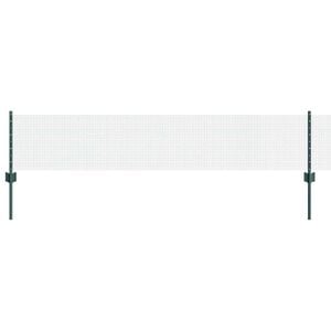 vidaXL Svejsede tr&aring;dhegn med stolper 10 x 0,4 m PVC-belagt st&aring;l Gr&oslash;n
