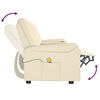 vidaXL 4-personers massagestol med kopholdere cremefarvet