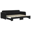 vidaXL daybed med udtr&aelig;k 80x200 cm velour sort