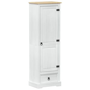 vidaXL Garderober Hvid 55 x 38 x 170 cm Massiv fyrretr&aelig;