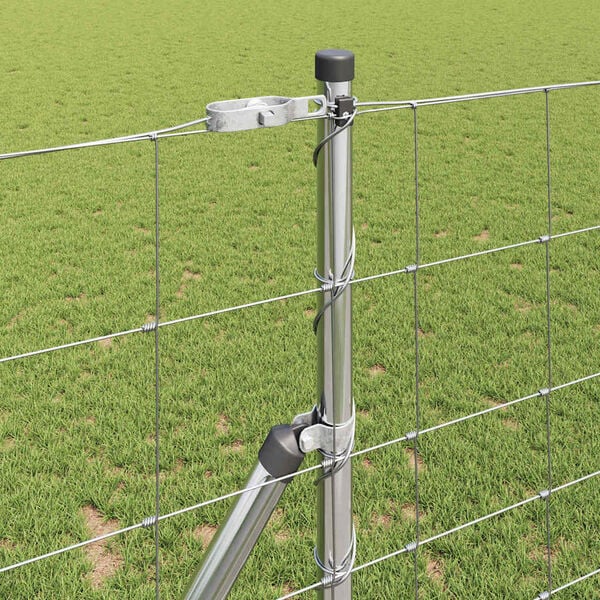 vidaXL Hegnsp&aelig;l Galvaniseret 25 x 1,2 m St&aring;l