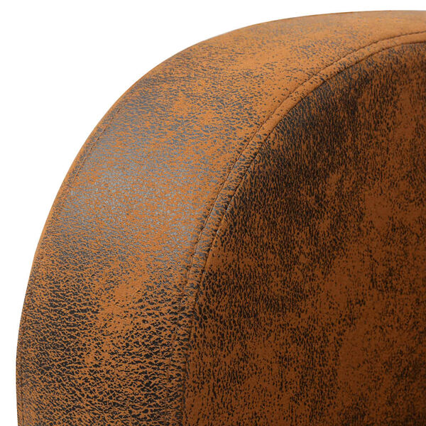 vidaXL lænestol imiteret ruskind brun