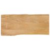 vidaXL bordplade 100x40x2,5 cm naturlig kant massivt mangotr&aelig;