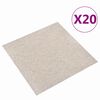 vidaXL T&aelig;ppe 20 pcs Lys beige 50 x 50 cm 100% Polypropylen