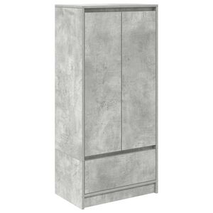 vidaXL skab med skuffe 55,5x34x119,5 cm konstrueret tr&aelig; betongr&aring;