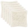 vidaXL Pude med pude HEERLEN 6 stk. Hvid PV Fleece