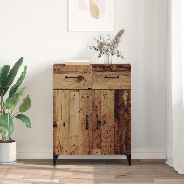 vidaXL Sideboard Gammelt tr&aelig; 69,5 x 34 x 90 cm Konstrueret tr&aelig;