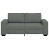 vidaXL 2-personers sofa 180x77x82 cm stof m&oslash;rkegr&aring;