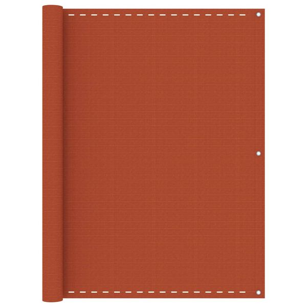 vidaXL altanafsk&aelig;rmning 120x400 cm HDPE orange