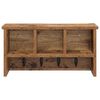 vidaXL V&aelig;gmonteret Jakkeholder med hylde Gammelt tr&aelig; 50 x 16 x 26 cm