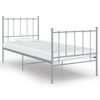 vidaXL sengestel 90x200 cm metal gr&aring;