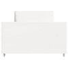 vidaXL sengeramme uden madras 100x200 cm massivt fyrretr&aelig; hvid