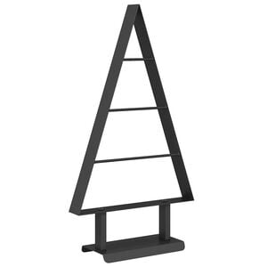 vidaXL Metal juletr&aelig; Sort 60 cm St&aring;l