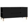 vidaXL tv-bord 102x44,5x50 cm konstrueret tr&aelig; sort