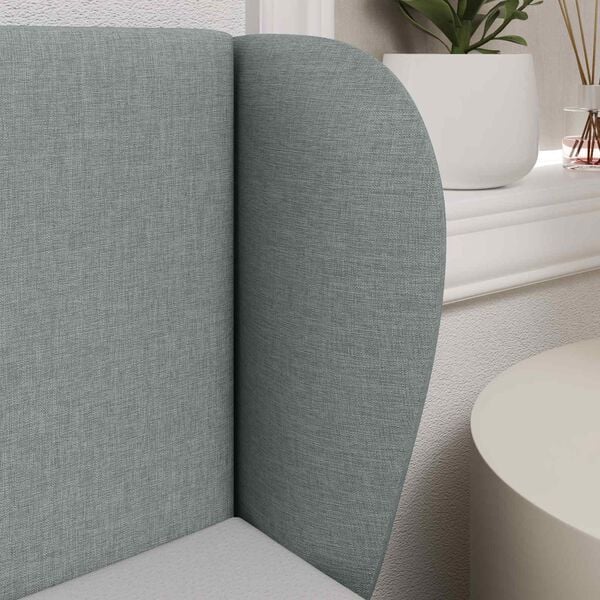 vidaXL Hovedg&aelig;rde&oslash;re Lysegr&aring; 40 x 23 x 6 cm Stof