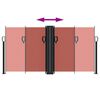 vidaXL sammenrullelig sidemarkise 120x1000 cm terrakottafarvet