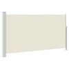 vidaXL sammenrullelig sidemarkise til terrassen 170x300 cm cremefarvet