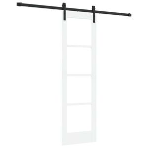 vidaXL Skyded&oslash;r ORKDAL Hvid og sort 61 x 198,5 cm