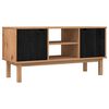 vidaXL TV-bord OTTA 113,5 x 43 x 57 cm Sort Massivt fyrretr&aelig;