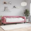 vidaXL daybed med madras 90x200 cm velour pink