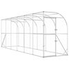 vidaXL H&oslash;nsehus Mod V&aelig;g S&oslash;lv 600 x 150 x 215 cm Galvaniseret st&aring;l