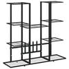 vidaXL blomsterstativ 94,5x25x89 cm jern sort