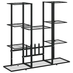 vidaXL blomsterstativ 94,5x25x89 cm jern sort