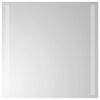 vidaXL LED badev&aelig;relsesspejl Transparent 50 x 50 cm h&aelig;rdet glas