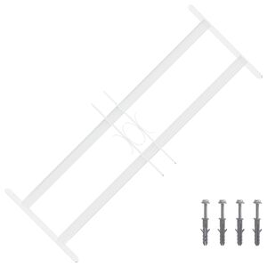 vidaXL Sikkerhedsgitter til vinduer med 2 tv&aelig;rst&aelig;nger 3 pcs 43-74 cm