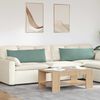 vidaXL Sofapuder 2 pcs Havgr&oslash;n 120 x 40 cm Velourstof