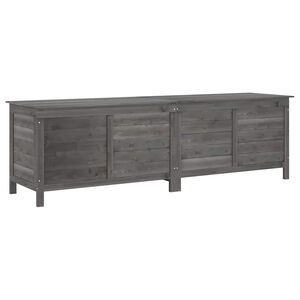 vidaXL udend&oslash;rs opbevaringsboks 198,5x50x56,5 cm massivt fyr antracit
