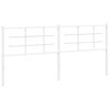 vidaXL udskiftningsgavl 200 cm metal hvid