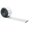 vidaxl Pl&aelig;nekant 5 m x 10 cm Galvaniseret st&aring;l S&oslash;lv