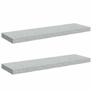 vidaXL v&aelig;ghylder 2 stk. 80x23,5x3,8 cm MDF betongr&aring;