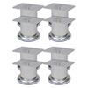 vidaXL runde sofaben i krom 8 stk. 60 mm