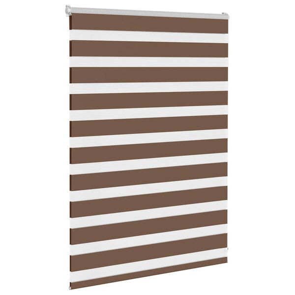 vidaXL zebragardin brun 100x100 cm stofbredde 95,9 cm polyester