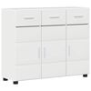 vidaXL Sideboard FLORIN 88,5 x 30,5 x 73 cm H&oslash;j gloss hvid