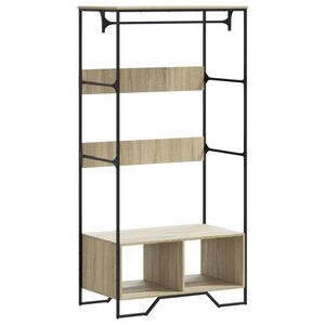 vidaXL kl&aelig;deskab 90x50x180 cm konstrueret tr&aelig; sonoma-eg