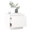vidaXL sengeborde 2 stk. 35x34x32 cm massivt fyrretr&aelig; hvid
