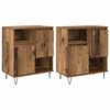 vidaXL Sideboard 2 stk. Gammelt tr&aelig; 60 x 35 x 70 cm