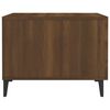vidaXL sofaborde med metalben 2 stk. 50x50x40 cm brun egetræsfarve