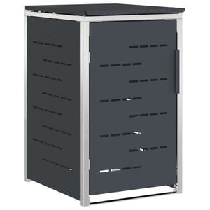 vidaXL Skraldespand opbevaring for 1 Bin 240L Antracit