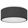 vidaXL Loftlampe med spotlights Sort 30 x 30 x 13,5 cm Stof