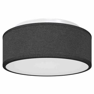 vidaXL Loftlampe med spotlights Sort 30 x 30 x 13,5 cm Stof