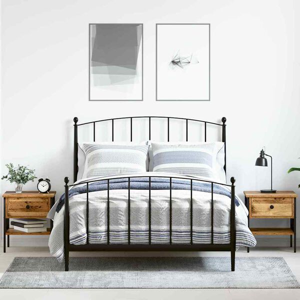 vidaXL Sengebord med skuffe 2 pcs Gammelt tr&aelig; 40 x 42 x 45 cm